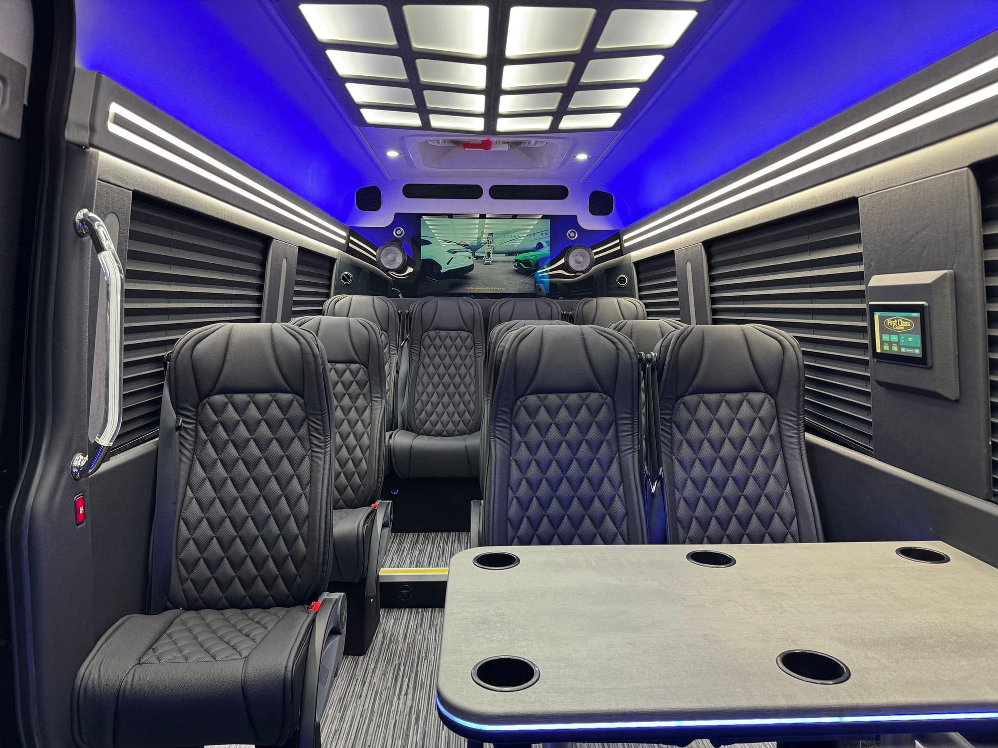 Interior of a luxury vehicle