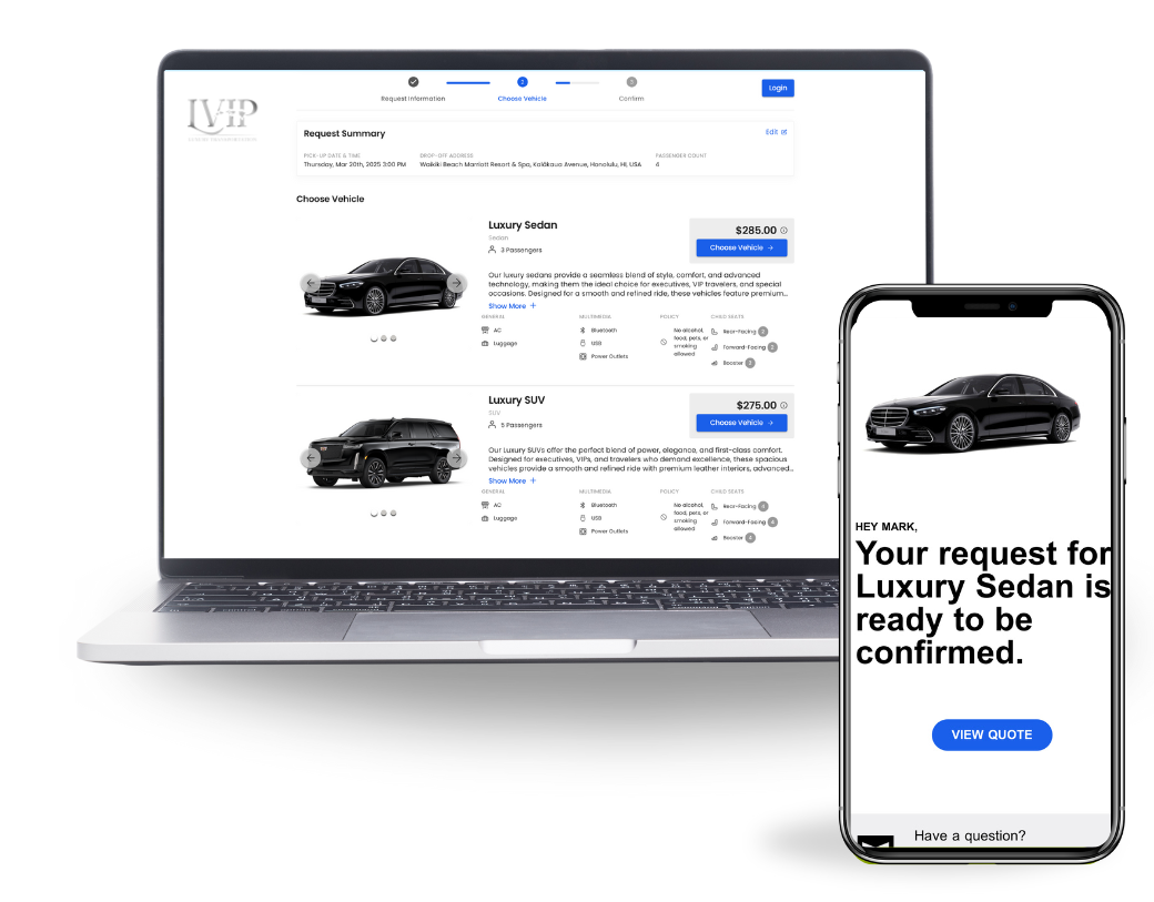 Book online on any device